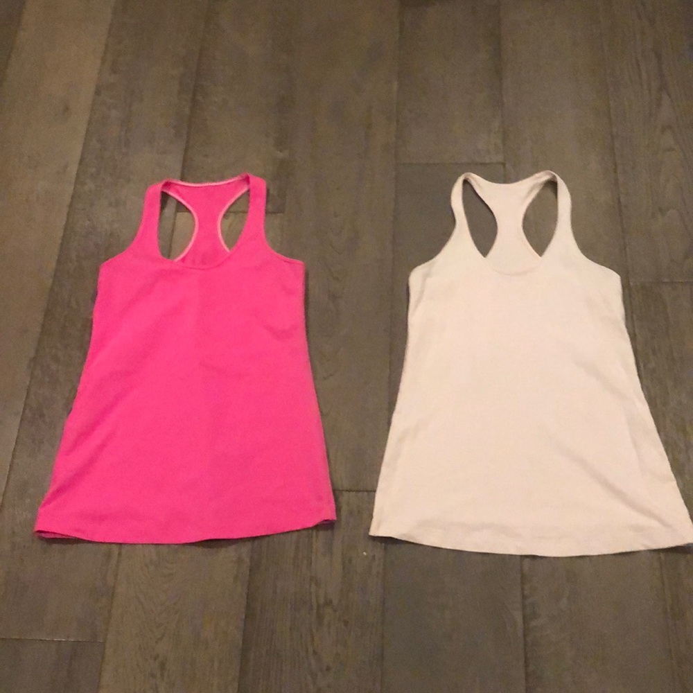 2 perfect Pink tanks from Lululemon